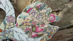 Large Pink Fruits Swan (SOLD)