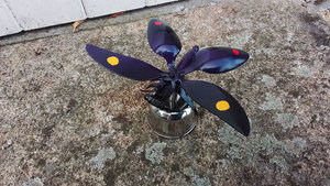 Purple Butterfly on Pot