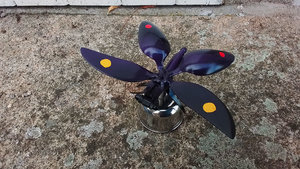 Purple Butterfly on Pot