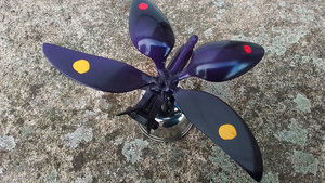 Purple Butterfly on Pot
