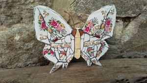 Pink Roses Swallowtail Butterfly