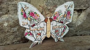 Pink Roses Swallowtail Butterfly