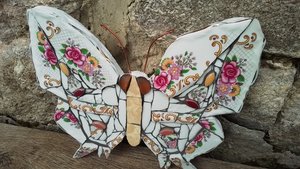 Pink Roses Swallowtail Butterfly