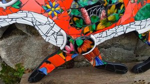 Large Floral Forest Fox (SOLD)