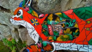 Large Floral Forest Fox (SOLD)