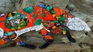 Large Floral Forest Fox (SOLD)