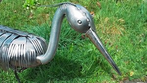 XL Heron (on wooden base) (SOLD)