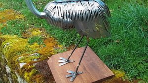 XL Heron (on wooden base) (SOLD)