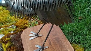 XL Heron (on wooden base) (SOLD)