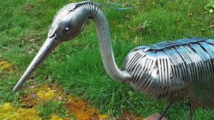 XL Heron (on wooden base) (SOLD)