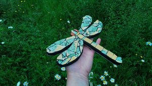 Green & Yellow Sunflower Dragonfly
