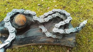 Serpent (on wood) (SOLD)