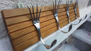 Fork Coat Hooks (SOLD)