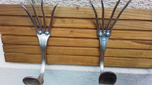Fork Coat Hooks (SOLD)