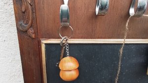 Key Holder Chalk board & Coat Hooks (home organiser)