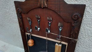 Key Holder Chalk board & Coat Hooks (home organiser)