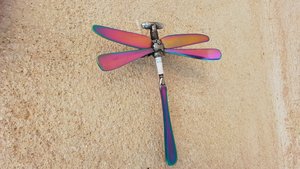 Hanging Wall Rainbow Dragonfly (on hook) (LIMITED EDITION)