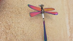 Hanging Wall Rainbow Dragonfly (on hook) (LIMITED EDITION)