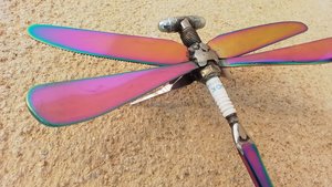 Hanging Wall Rainbow Dragonfly (on hook) (LIMITED EDITION)