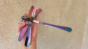 Hanging Wall Rainbow Dragonfly (on hook) (LIMITED EDITION)