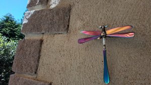 Hanging Wall Rainbow Dragonfly (on hook) (LIMITED EDITION)