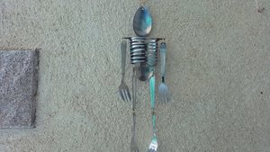 Hanging Skeleton Mobile (medium size) (SOLD)