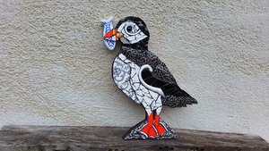 Puffin & Fish (SOLD)
