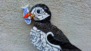 Puffin & Fish (SOLD)
