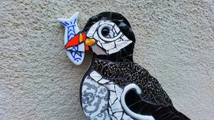 Puffin & Fish (SOLD)