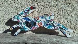 Mini Chinese Flowers Hare 