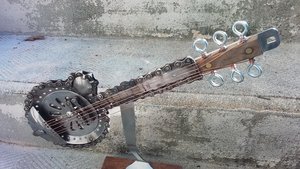 Large Guitar on stand (SOLD)