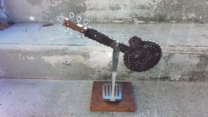 Large Guitar on stand (SOLD)