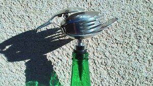 Large Metal Bird Wine Bottle Stoppers (X2) PROMO