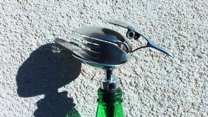 Large Metal Bird Wine Bottle Stoppers (X2) PROMO