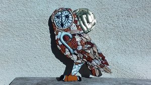 Large Tawny Owl (golden moon)