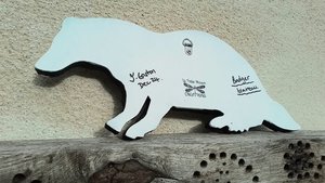 Medium Autumn Leaves Badger 
