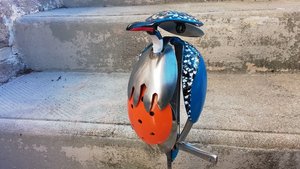 Painted Kingfisher on Stand (MADE TO ORDER)