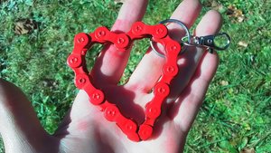 Love Heart Keyrings (red)