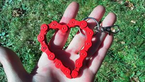 Love Heart Keyrings (red)