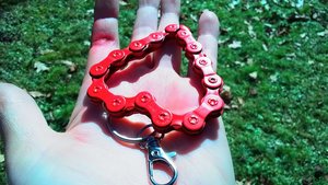 Love Heart Keyrings (red)