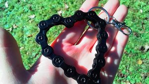Love Heart Keyrings (black)