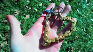 Love Heart Keyrings (gold) 