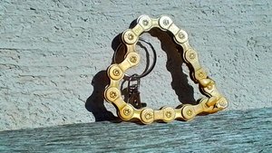 Love Heart Keyrings (gold) 