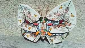 Yellow Butterflies & Wild Flowers Butterfly 