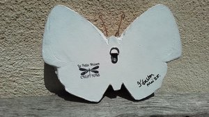 Blue & White Chinese Flowers Butterfly 