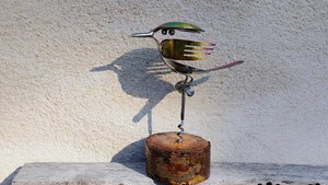 Rainbow Kingfisher (on wood)