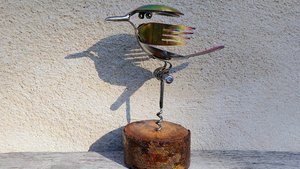 Rainbow Kingfisher (on wood)