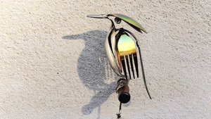 Rainbow Kingfisher (on wood)