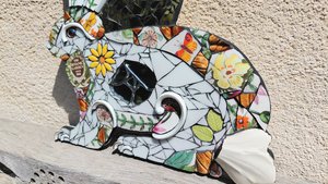 Medium Botanical Rabbit (golden moon)