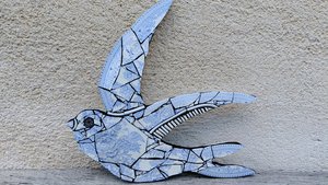 Large Summer Swallow (bird pattern) (left facing) (SOLD) 